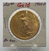 1923-D St Gauden $20 Gold Coin BU