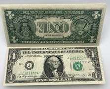 25 Sequential $1 Bills Series 1969-B as a Notepad