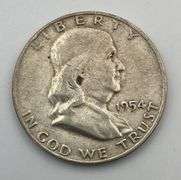 Lot of 4 Franklin Half Dollars