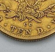 1884-CC $10 Gold Liberty