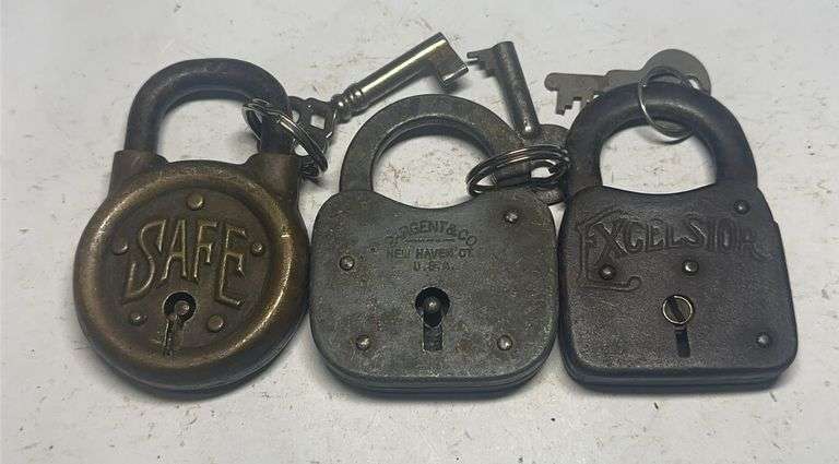 Collection of Safe, Gent & Co, and Excelsior Padlocks image
