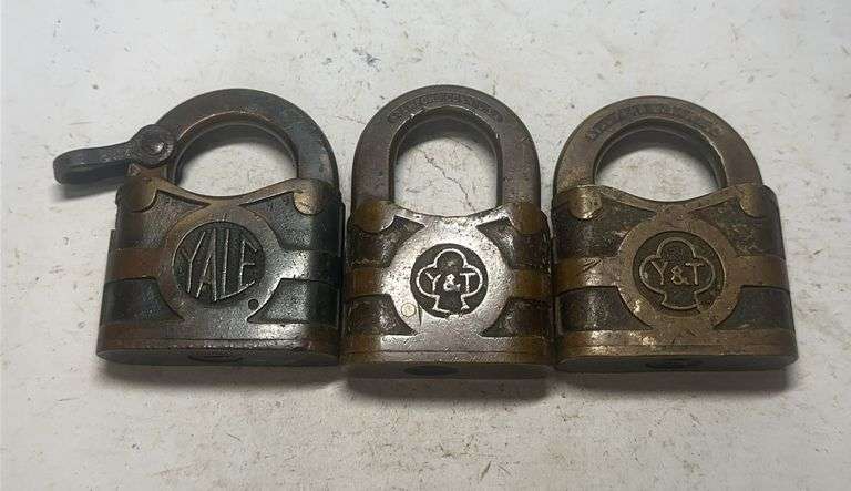 Collection of Three Yale & Towne Padlocks image