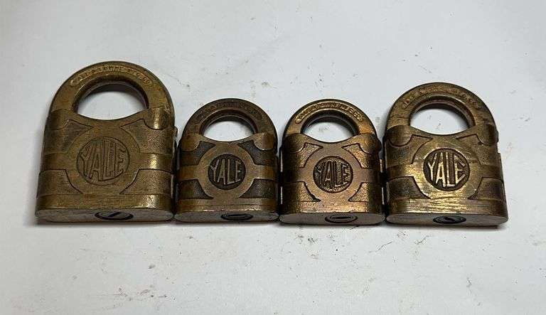 Group of Four Yale & Towne Padlocks image
