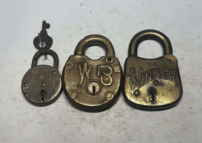 Lot of Three Padlocks - Winner and WBS image