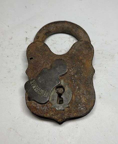 Ornate Iron Padlock w/o Key image