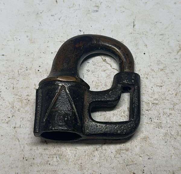 Brass Railroad Signal Lock - No Key image