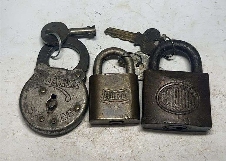 Collection of Padlocks - Eagle, Hurd, Corbin image