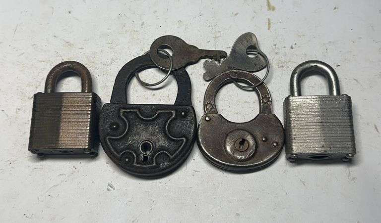 Set of Four Padlocks with Keys image