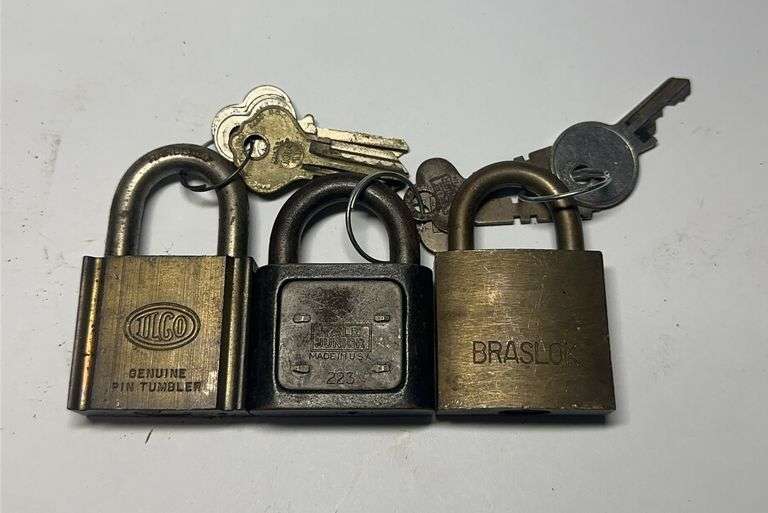 Group of Padlocks - Tilco, Master Lock and Braslock image