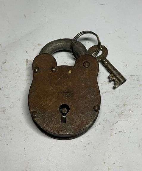 Vintage-Style Padlock with Key image