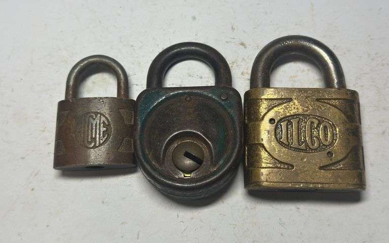 Group of Three Padlocks image
