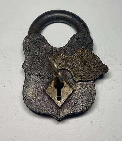 Ornate Padlock with Key image