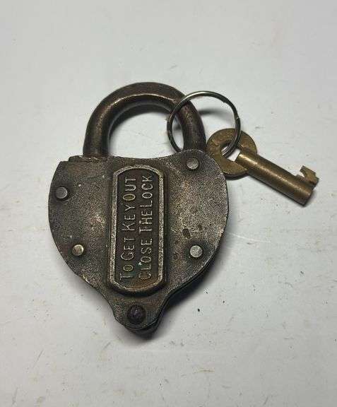 Vintage GP CO Lockout Lock with Key image