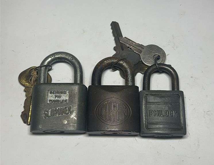 Slaymaker, Corbin, and Philock Padlocks with Keys image