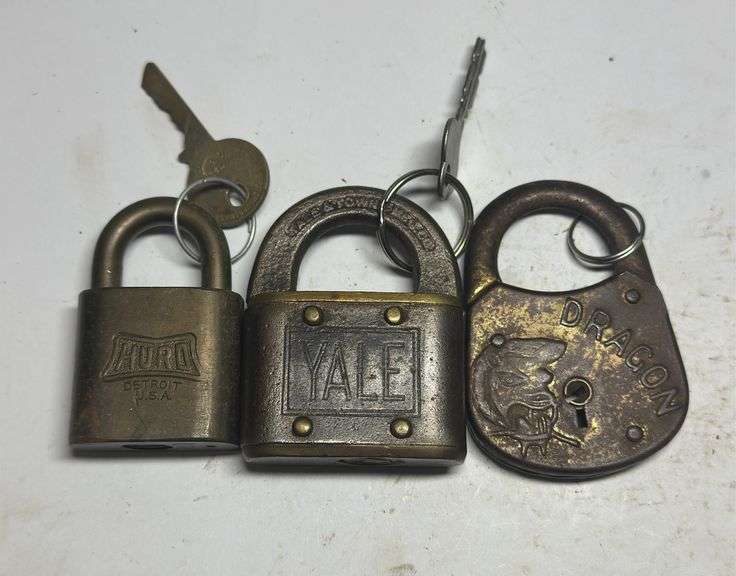 Group of 3 Locks: Huro, Yale, and Dragon image