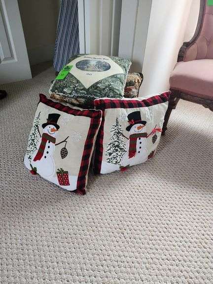 Throw pillows quantity of five