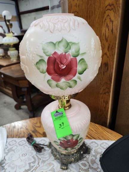 Banquet style table lamp about 2 ft tall