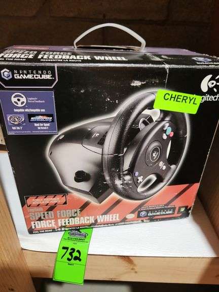 Logitech speed force feedback wheel for Nintendo GameCube image