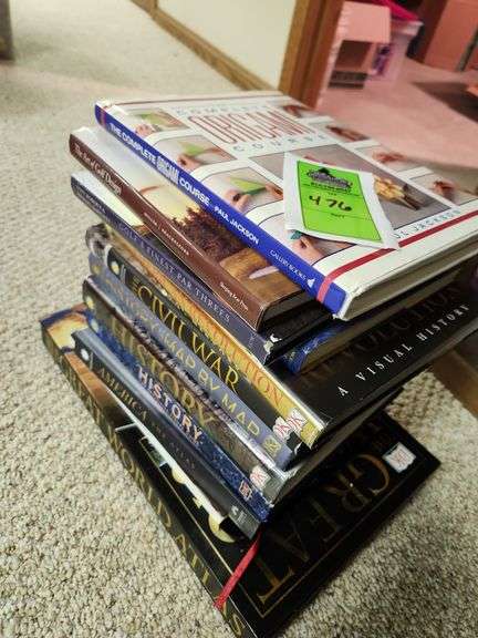 Assorted history books image