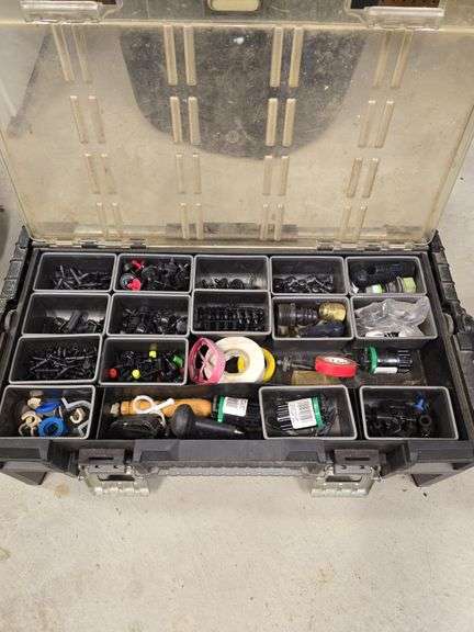 Assorted pipe fittings and bubbler accessories with case image