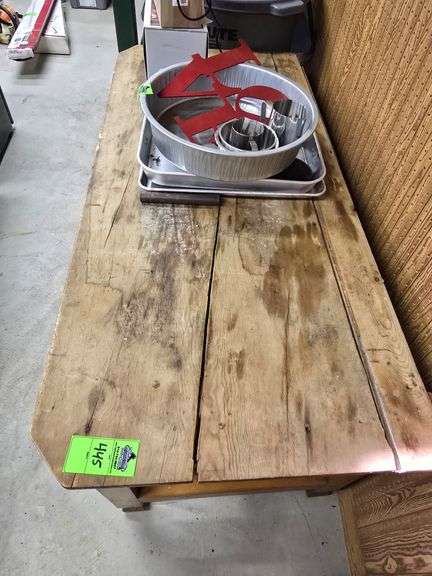 Antique bread table NO contents image