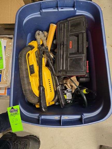 Tote of miscellaneous tools image