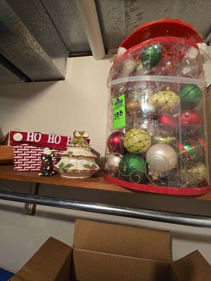 Christmas bulbs and decor image