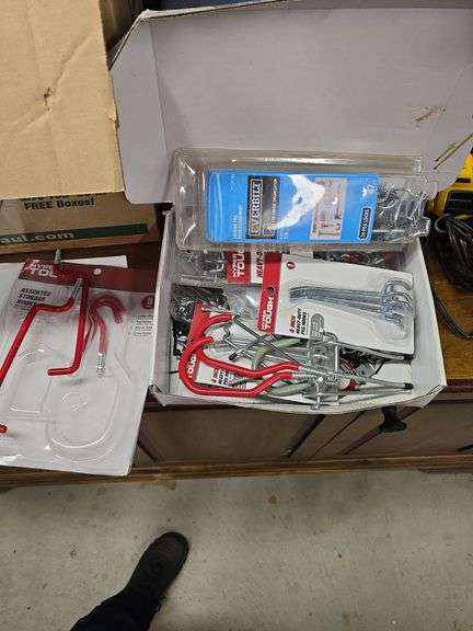 Pegboard hangers and storage hooks image