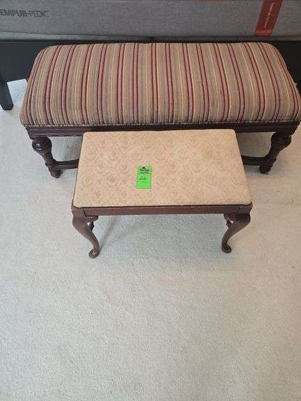 Set of 2 antique benches image