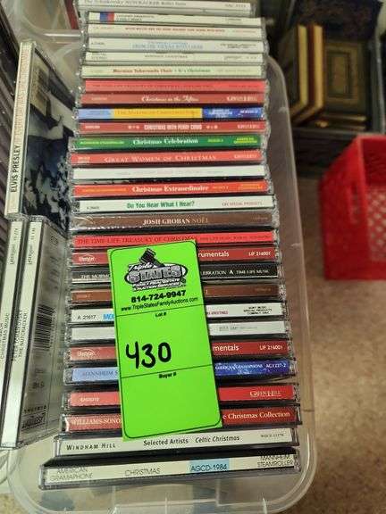 Assorted Christmas CDs image