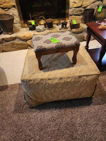 Ottoman and a stool image