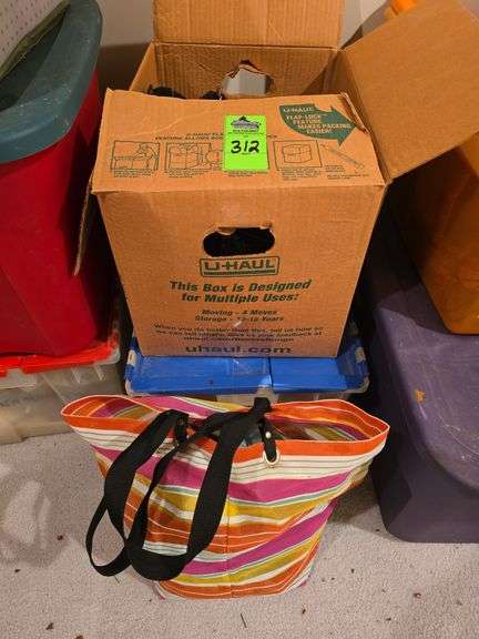 Miscellaneous lot, 4 vintage children's shirts, exercise weights, med boots, etc image