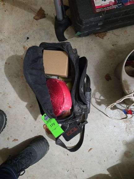 Bag with tie down straps image