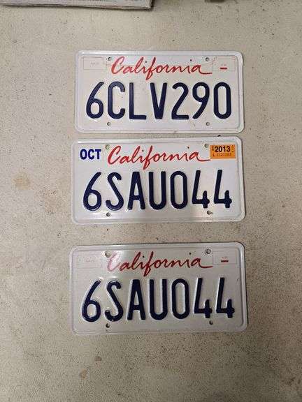 License plates image