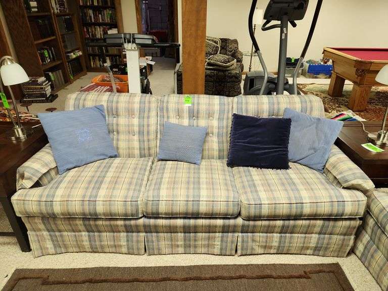 Couch with pillows image
