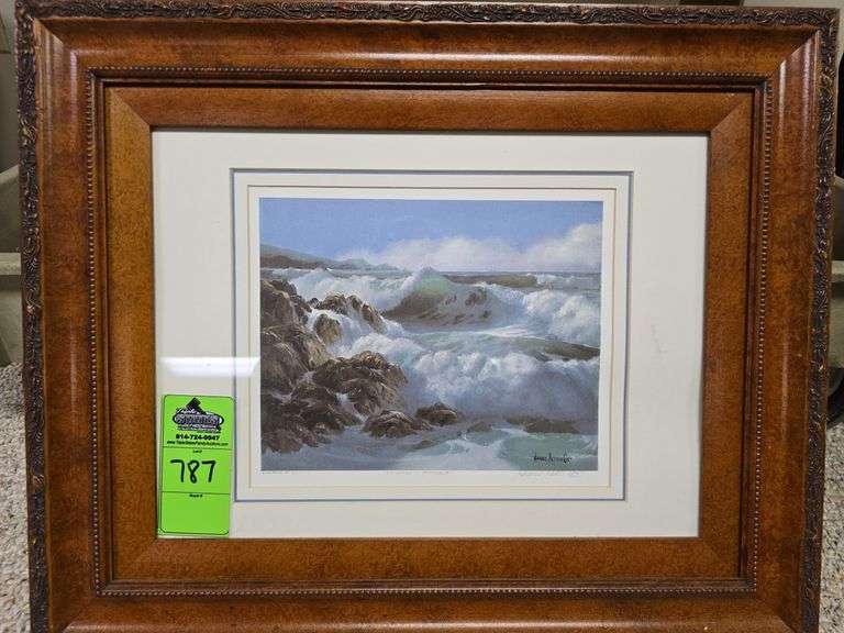 James Peter Cost "200 years at Pebble" framed art work #52 of 475 image