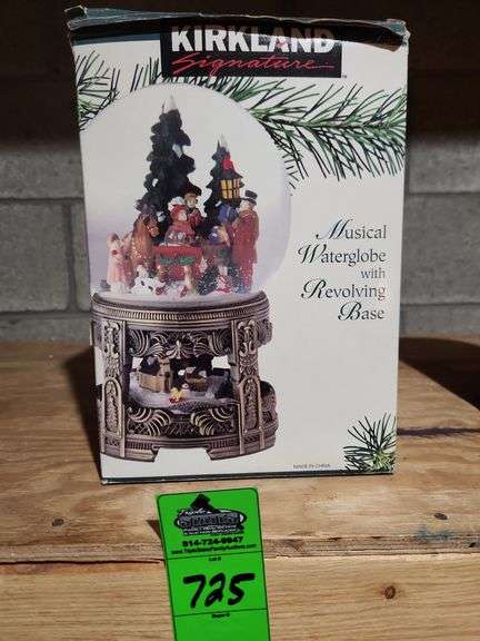Kirkland signature musical waterglobe with revolving base image