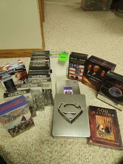 Assorted VHS tapes, DVDs image