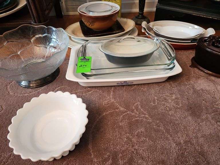 Casserole dishes and serving trays and miscellaneous items image