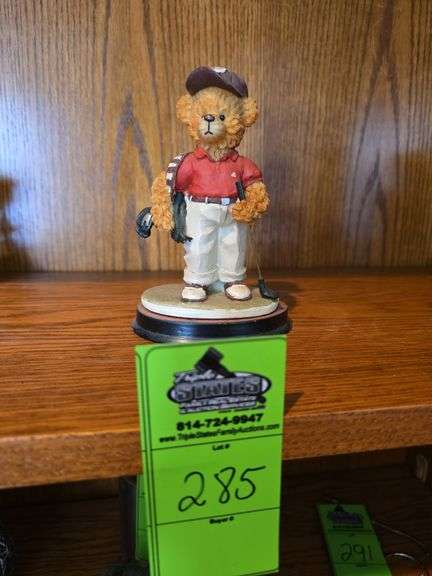 Golf bear figurine image