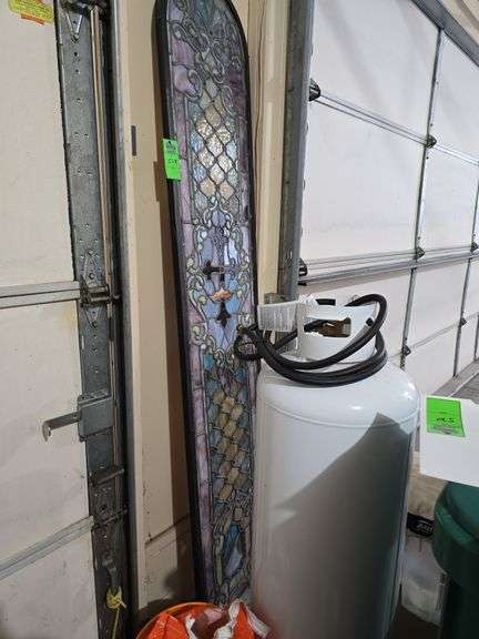 Stained glass arch plastic image