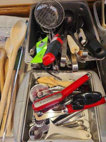 Ladles graders can openers pizza cutters image