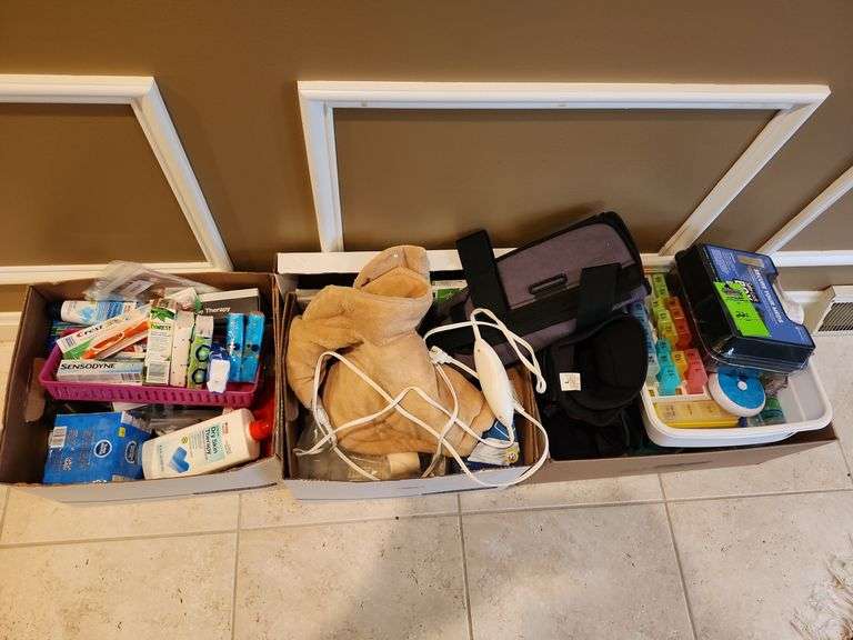 Miscellaneous bathroom medical supplies image