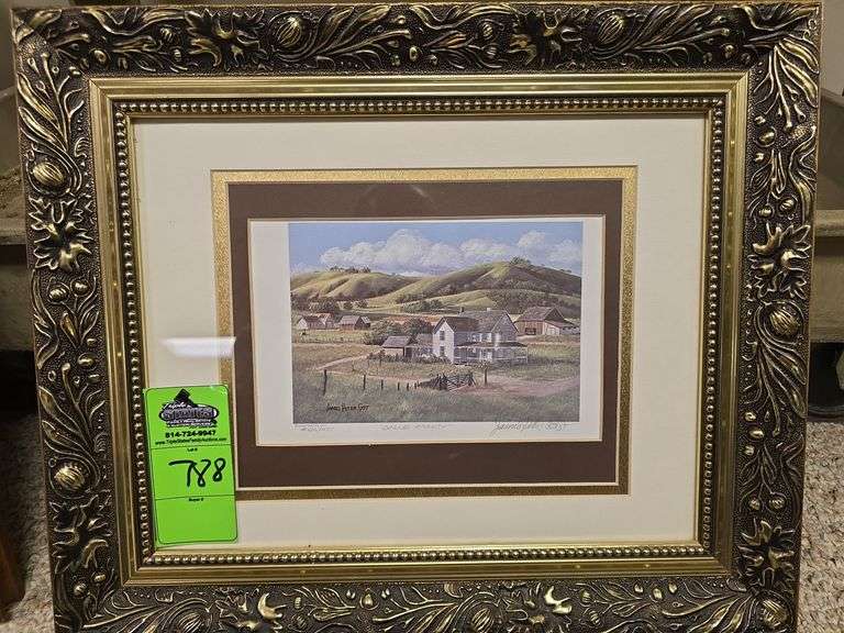 James Peter Cost "Barnes Aplenty" framed art work. #126 of 475 image