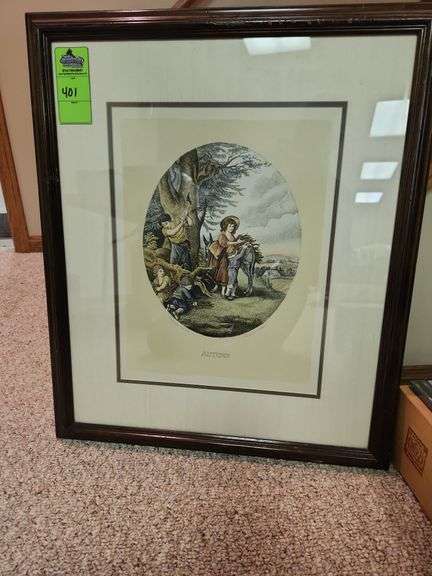 vintage print titled "Autumn" image
