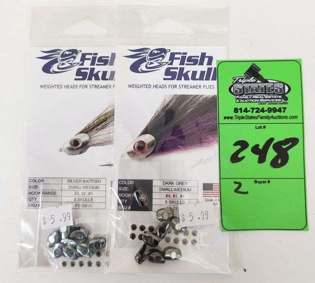 Fish Skull Weighted Heads for Streamer Flies