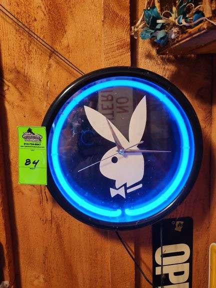 Playboy bunny Neon clock