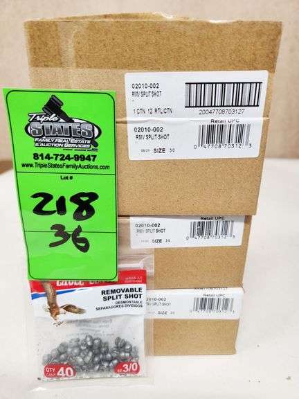 Eagle Claw Removable Split Shot Sinkers