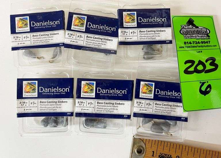 Danielson Bass Casting Sinkers