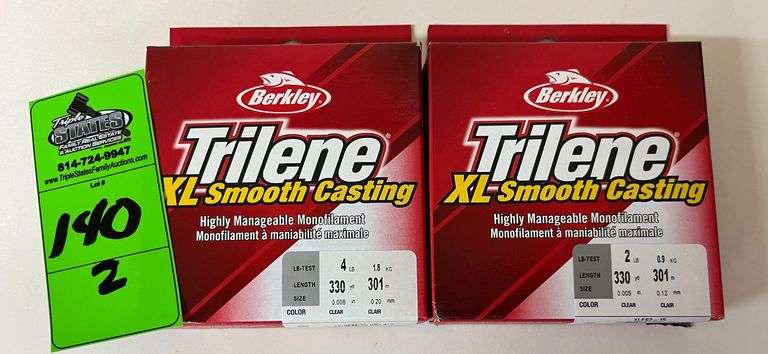 Trilene 330 yard spools